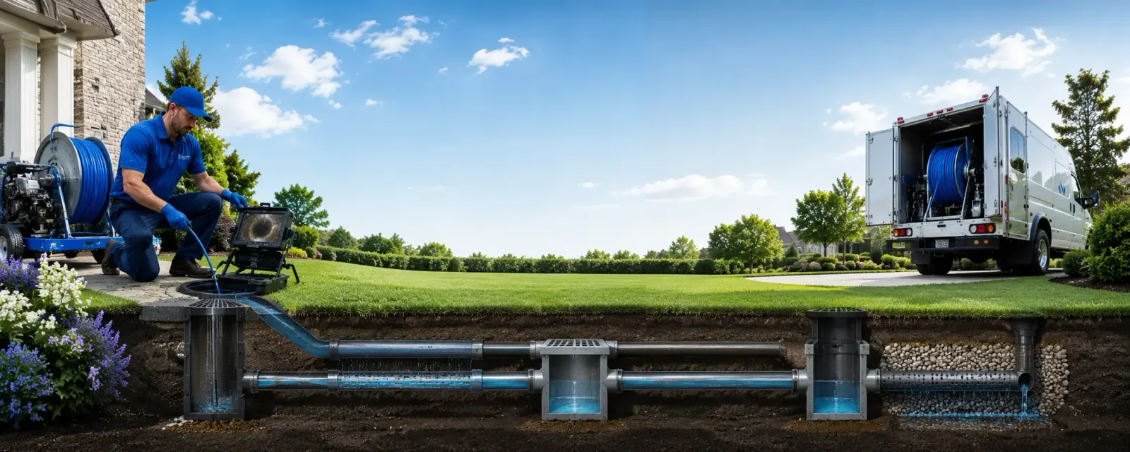 Outdoor drain cleaning information for Bloomingdale, NY